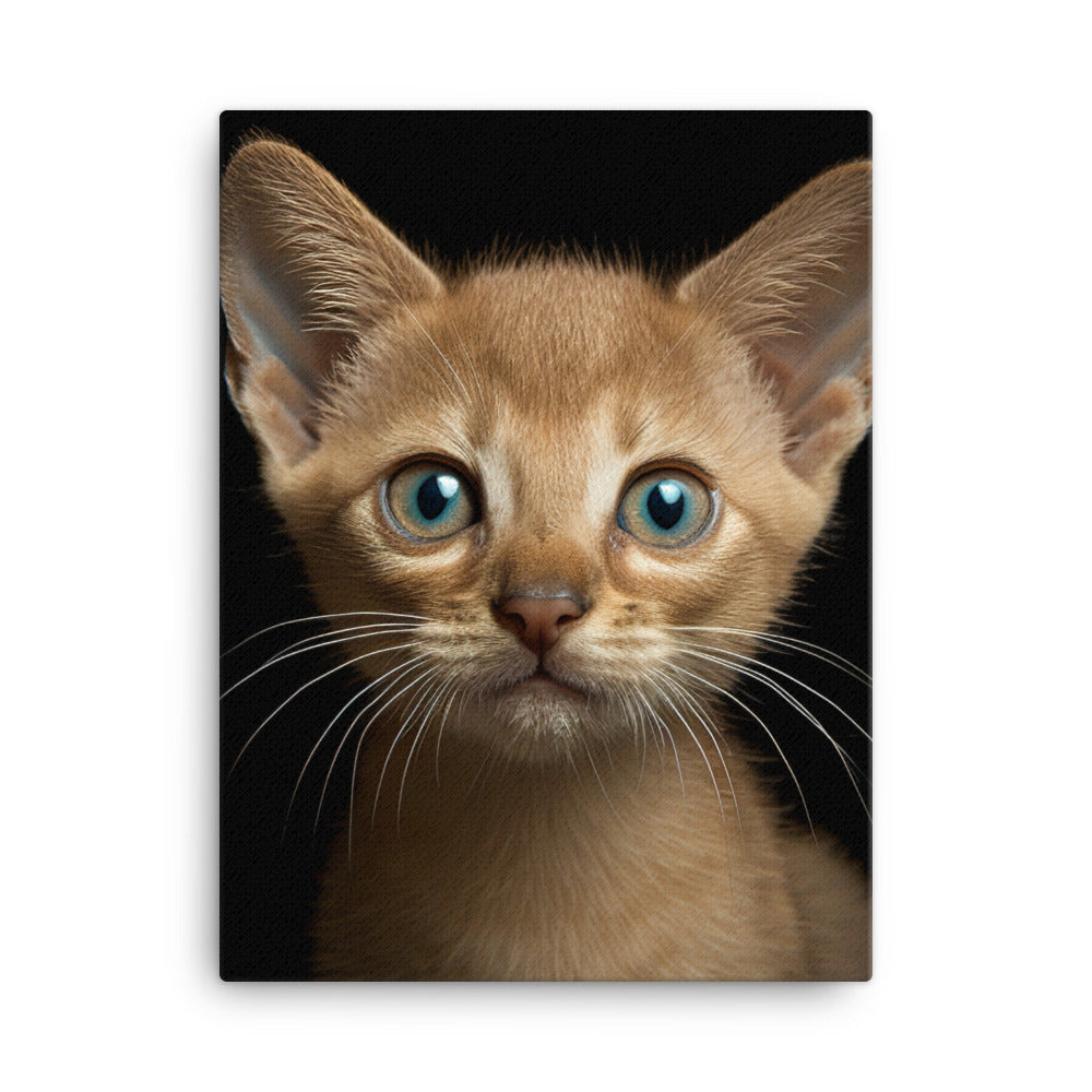 Playful World of Burmese Kitten Canvas - PosterfyAI.com