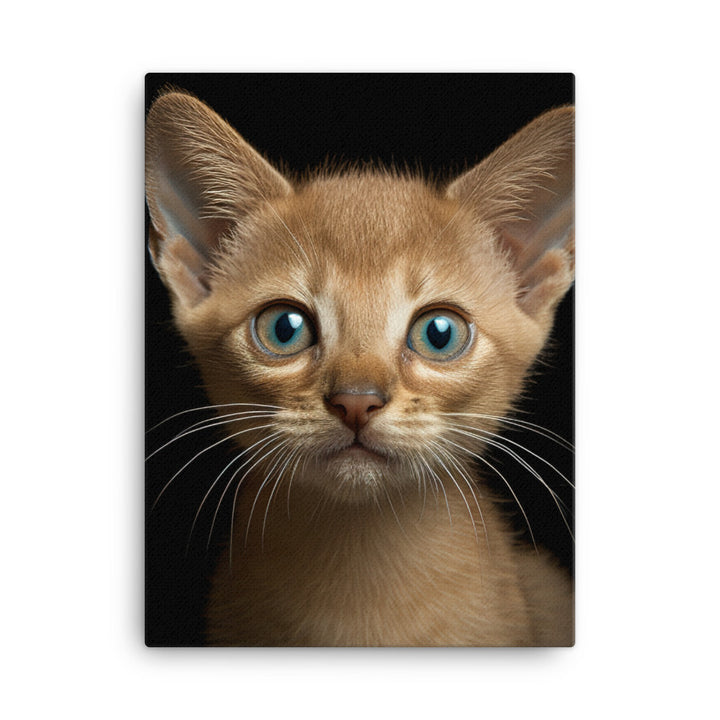 Playful World of Burmese Kitten Canvas - PosterfyAI.com