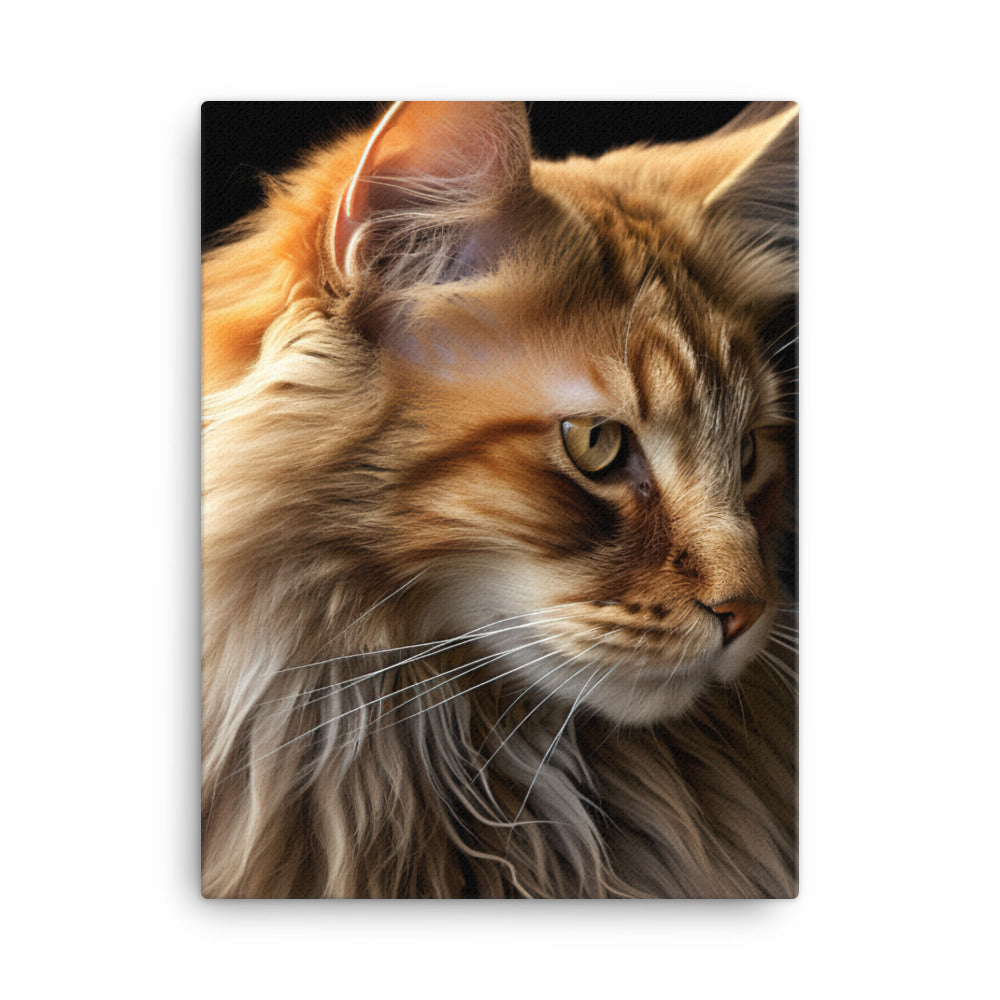 Norwegian Forest Cat Canvas - PosterfyAI.com