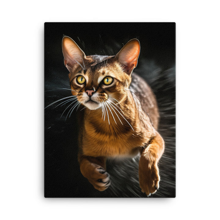 Abyssinian Cat Canvas - PosterfyAI.com