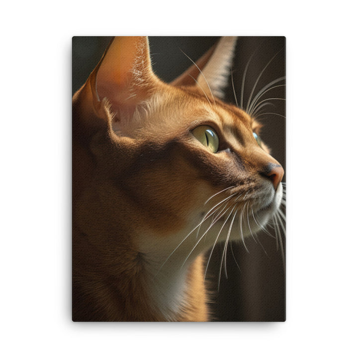 Abyssinian Cat Canvas - PosterfyAI.com