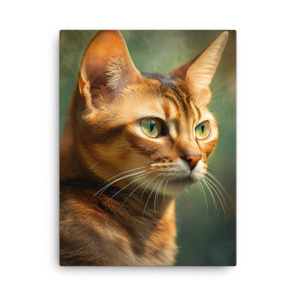 Abyssinian Cat Canvas - PosterfyAI.com