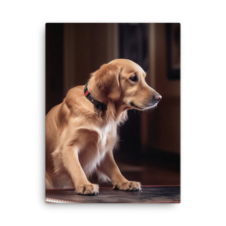 Golden Retriever Canvas - PosterfyAI.com