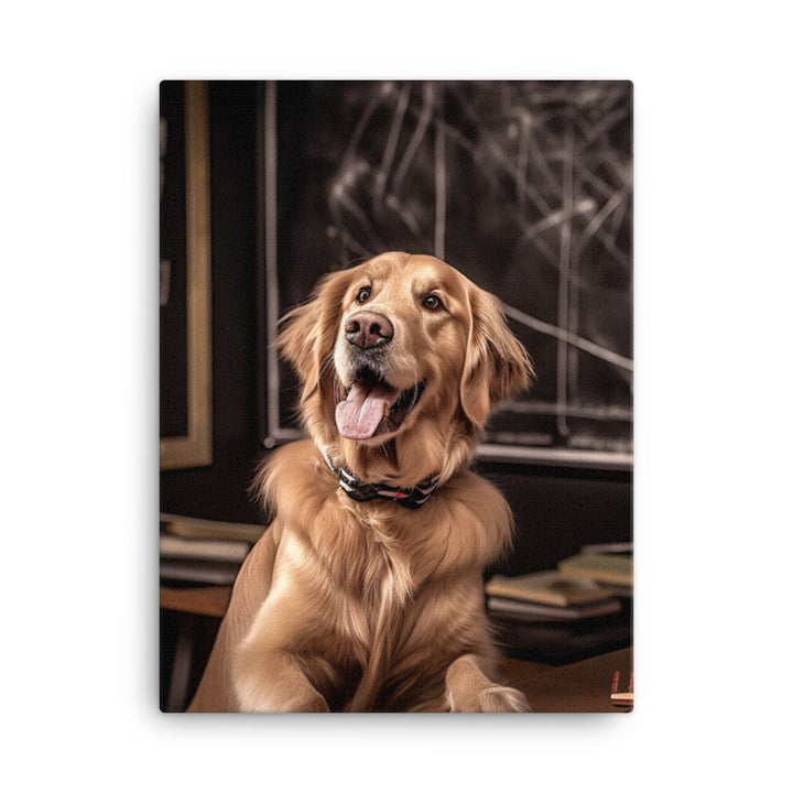 Golden Retriever Canvas - PosterfyAI.com