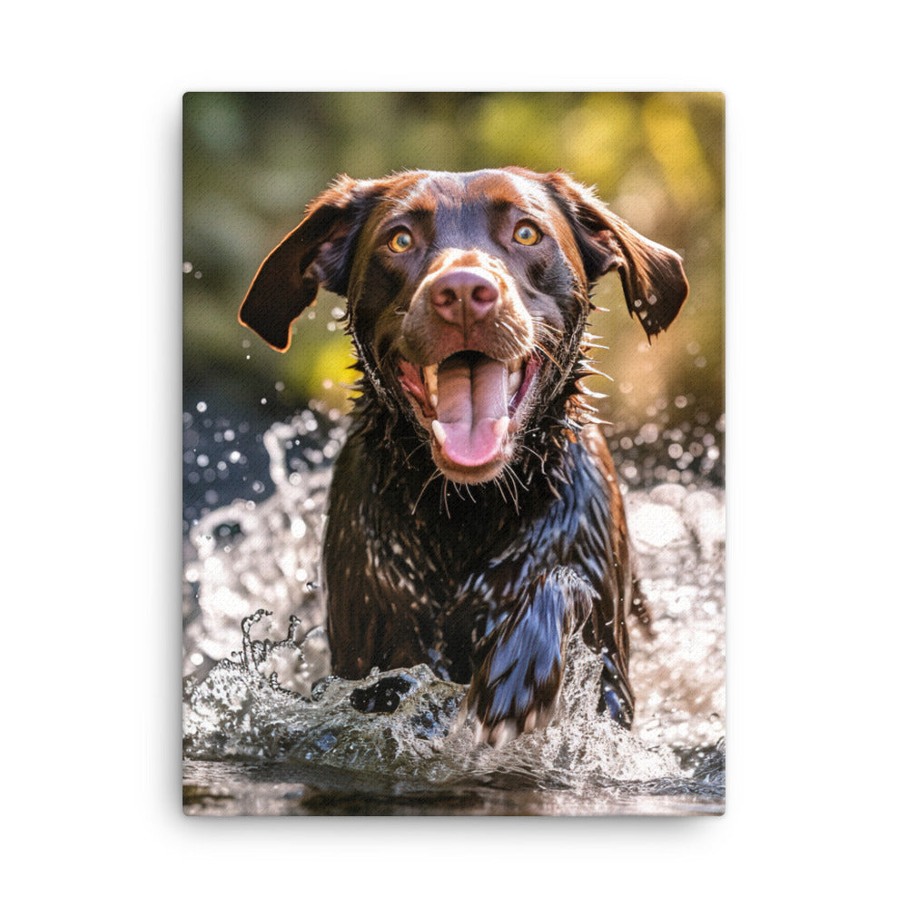 Labrador Retriever Canvas - PosterfyAI.com