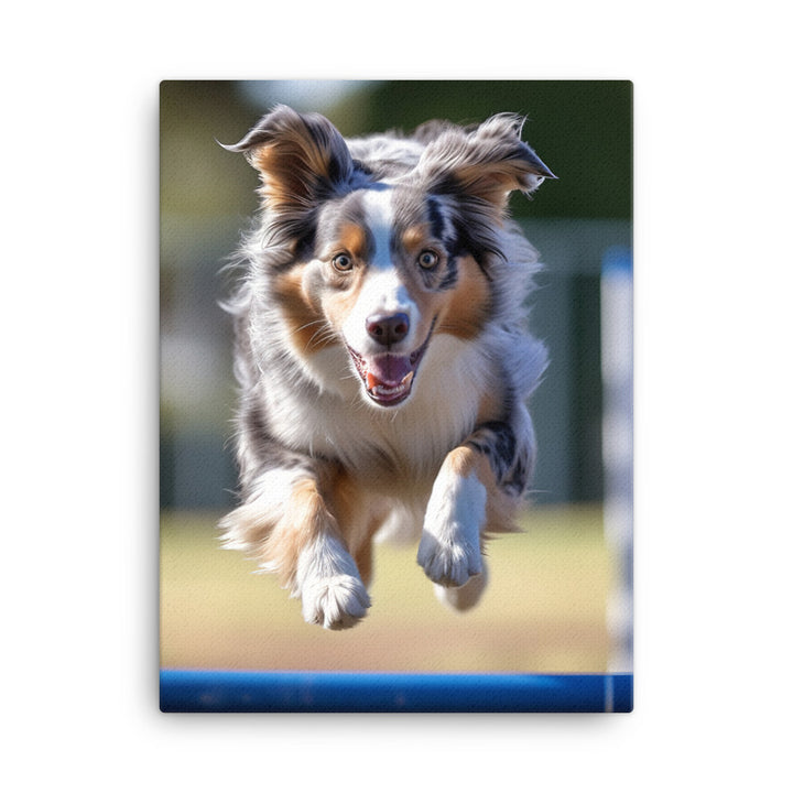 Australian Shepherd Canvas - PosterfyAI.com