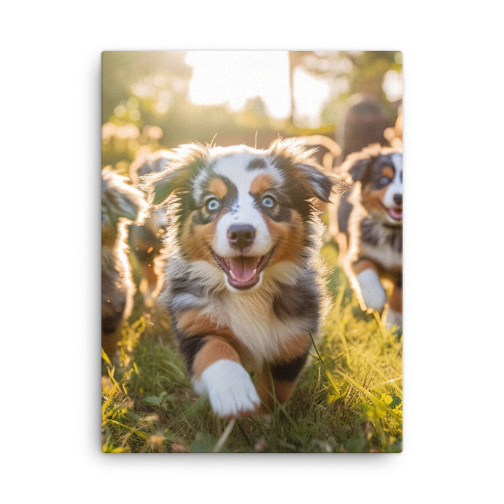 Australian Shepherd Canvas - PosterfyAI.com