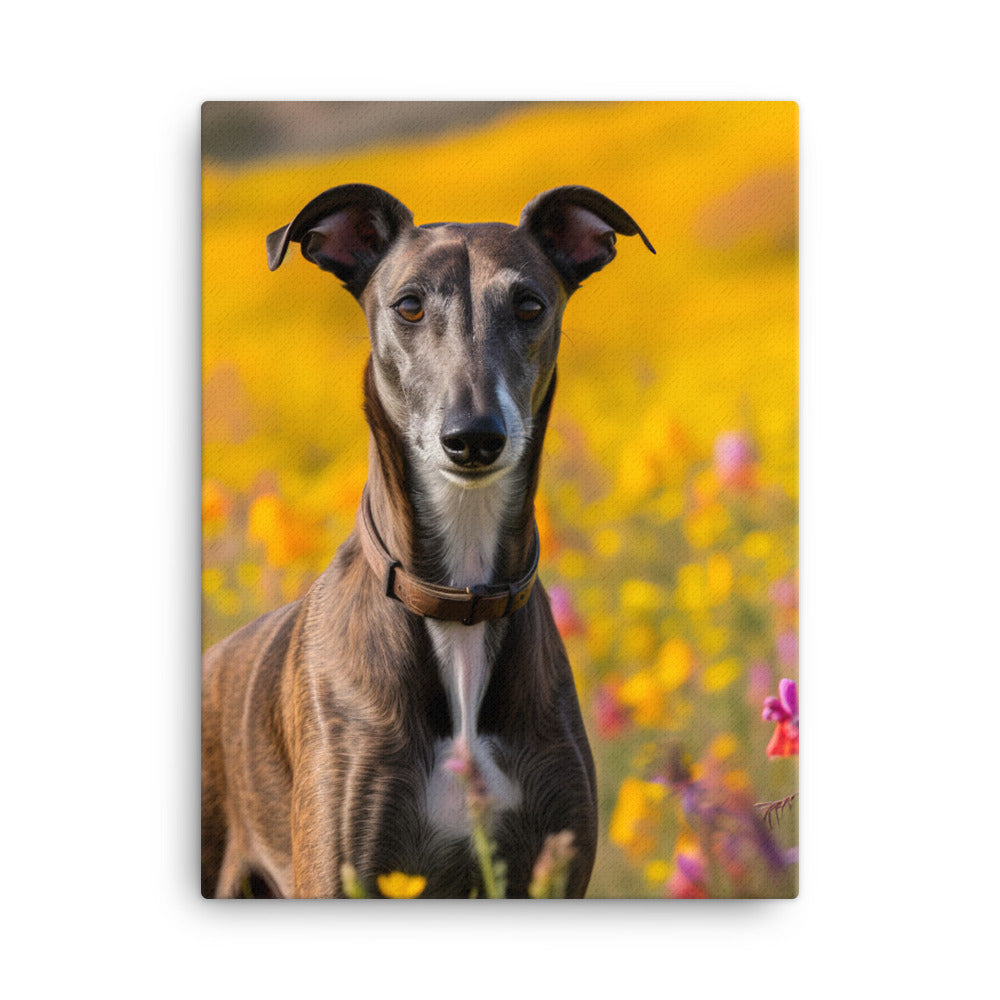 Greyhound Canvas - PosterfyAI.com