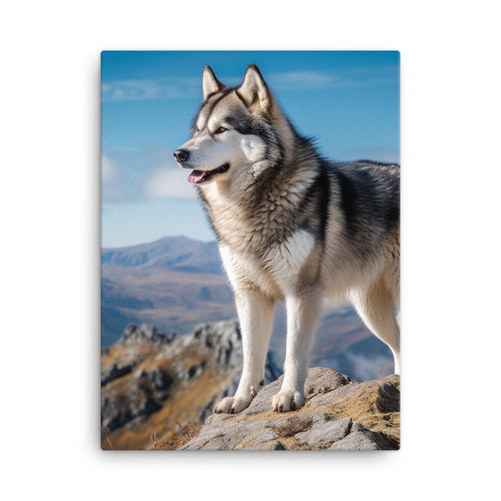 Alaskan Malamute Canvas - PosterfyAI.com