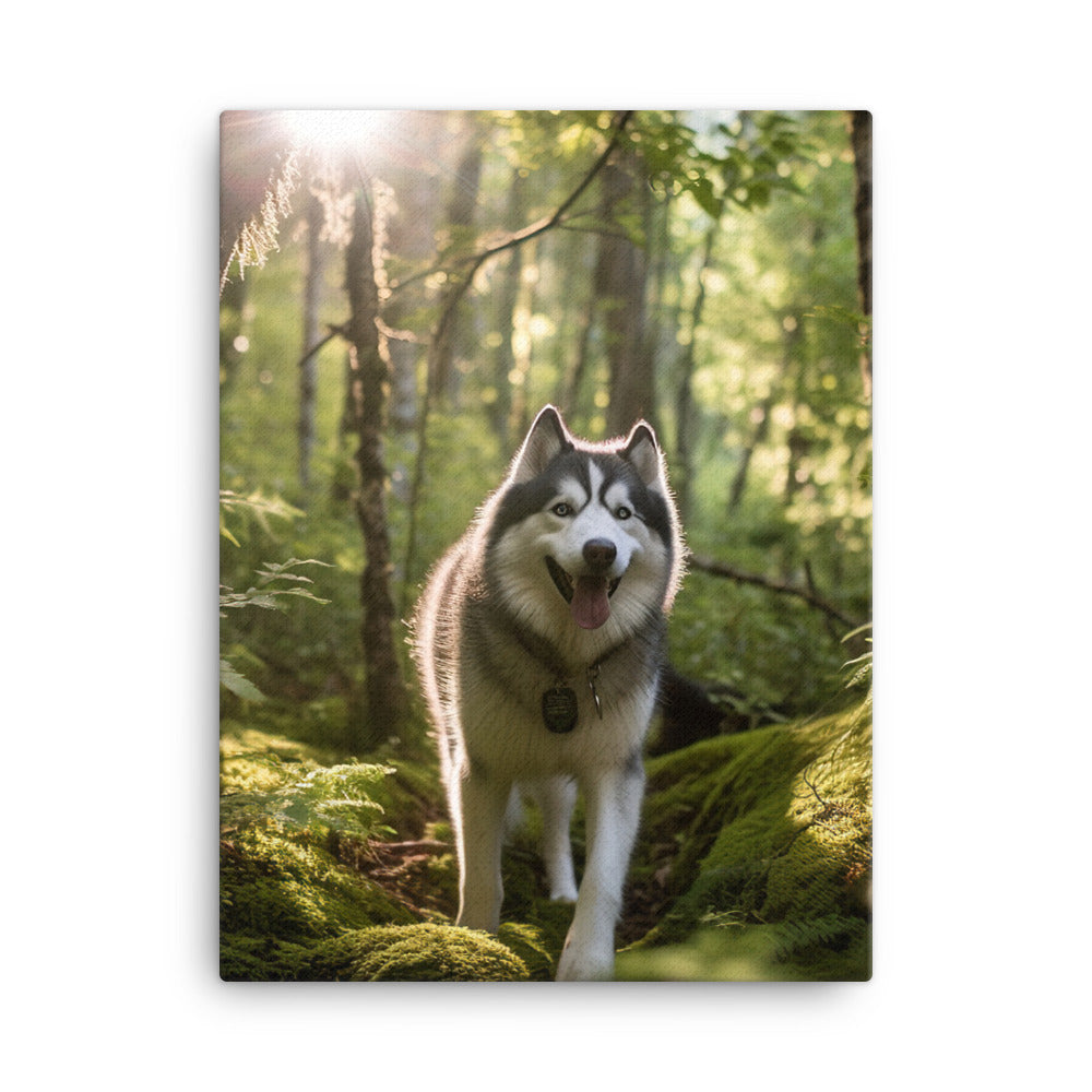 Alaskan Malamute Canvas - PosterfyAI.com