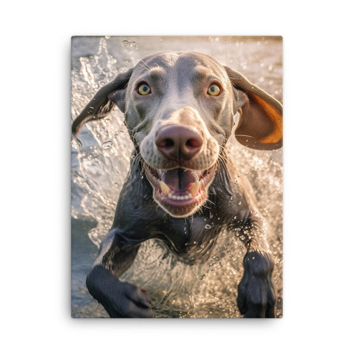 Weimaraner Canvas - PosterfyAI.com