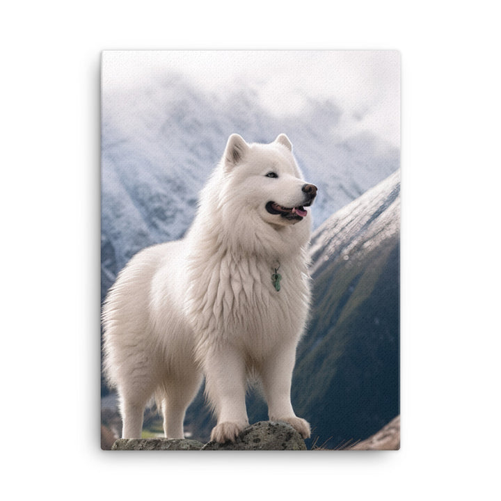 Samoyed Canvas - PosterfyAI.com