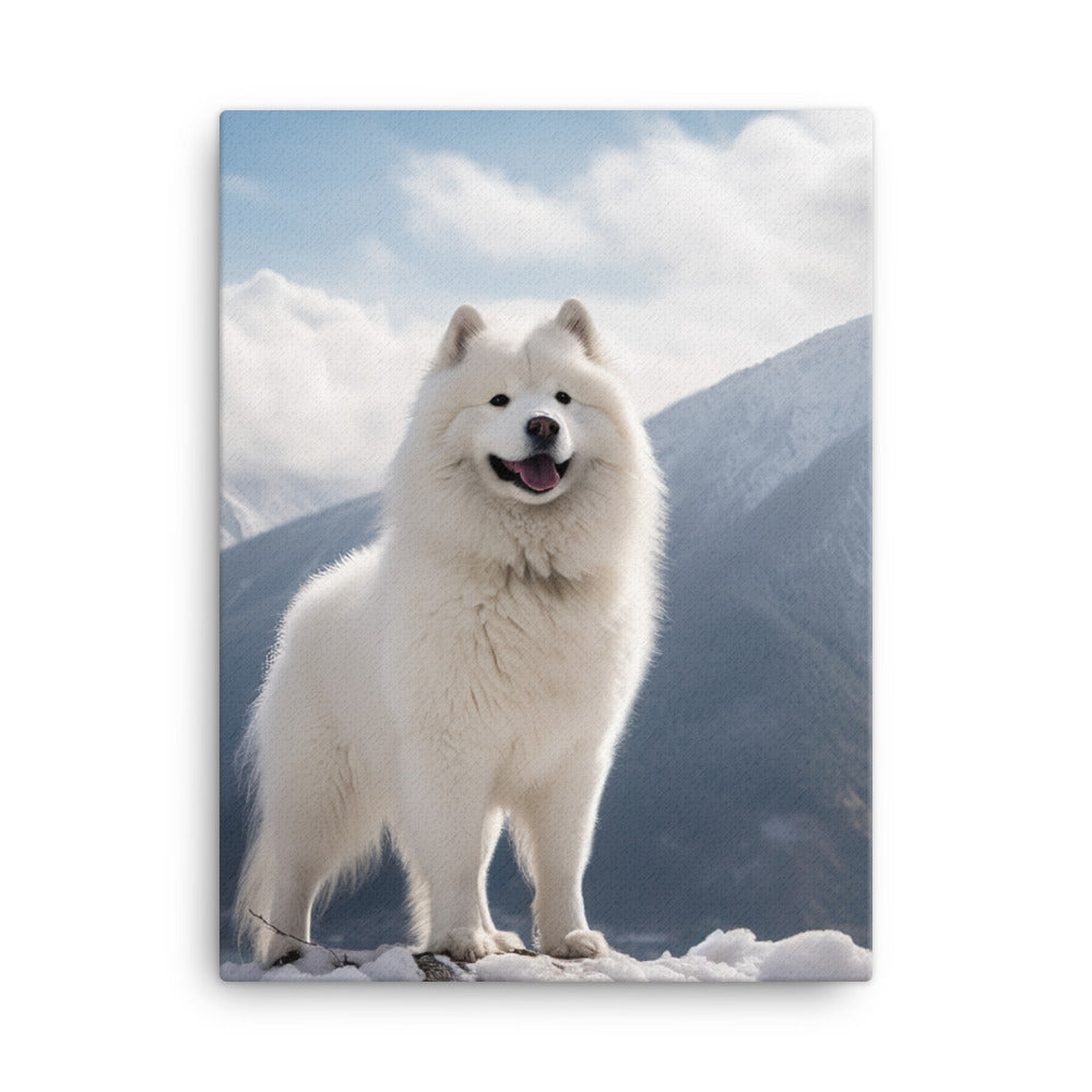 Samoyed Canvas - PosterfyAI.com