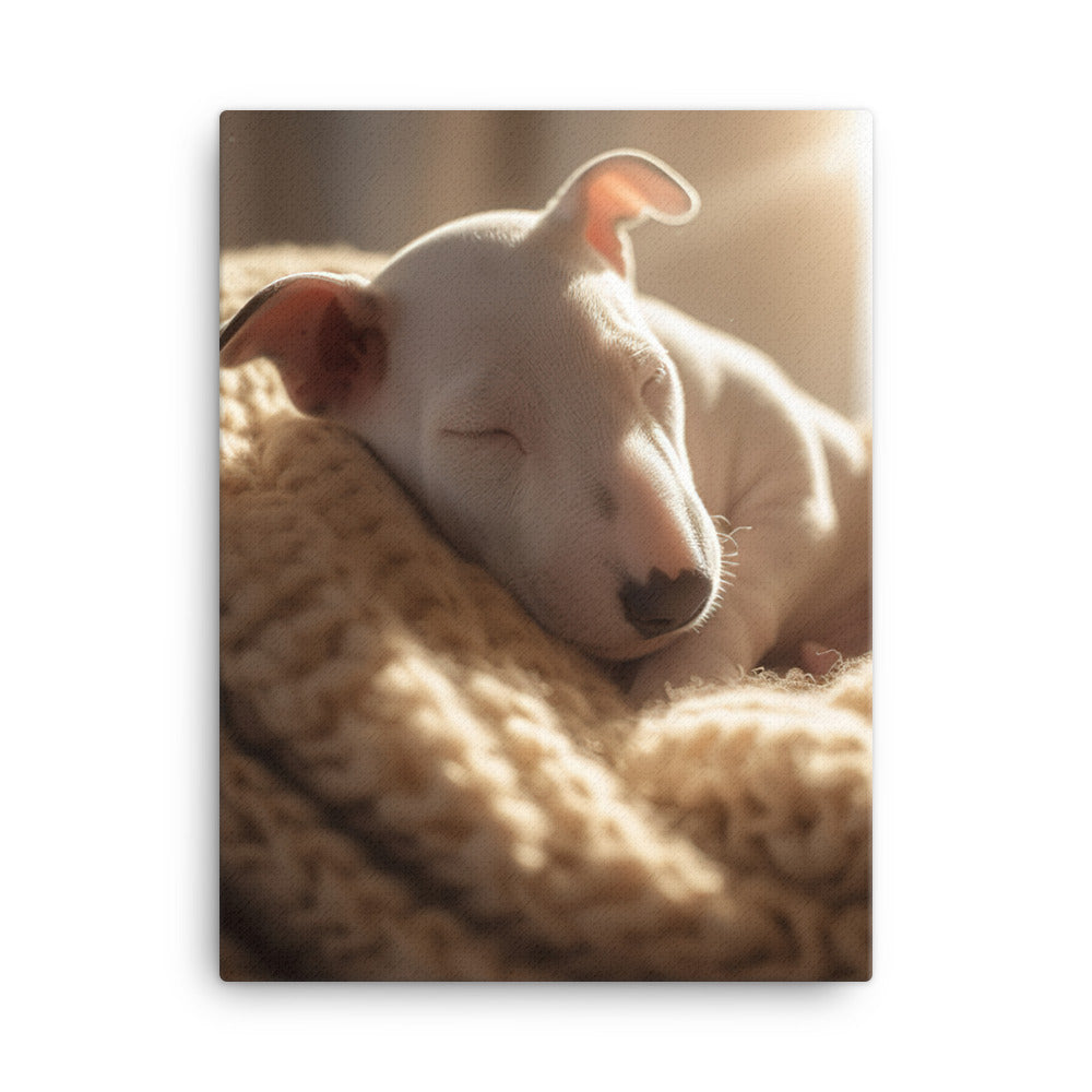 Bull Terrier Canvas - PosterfyAI.com