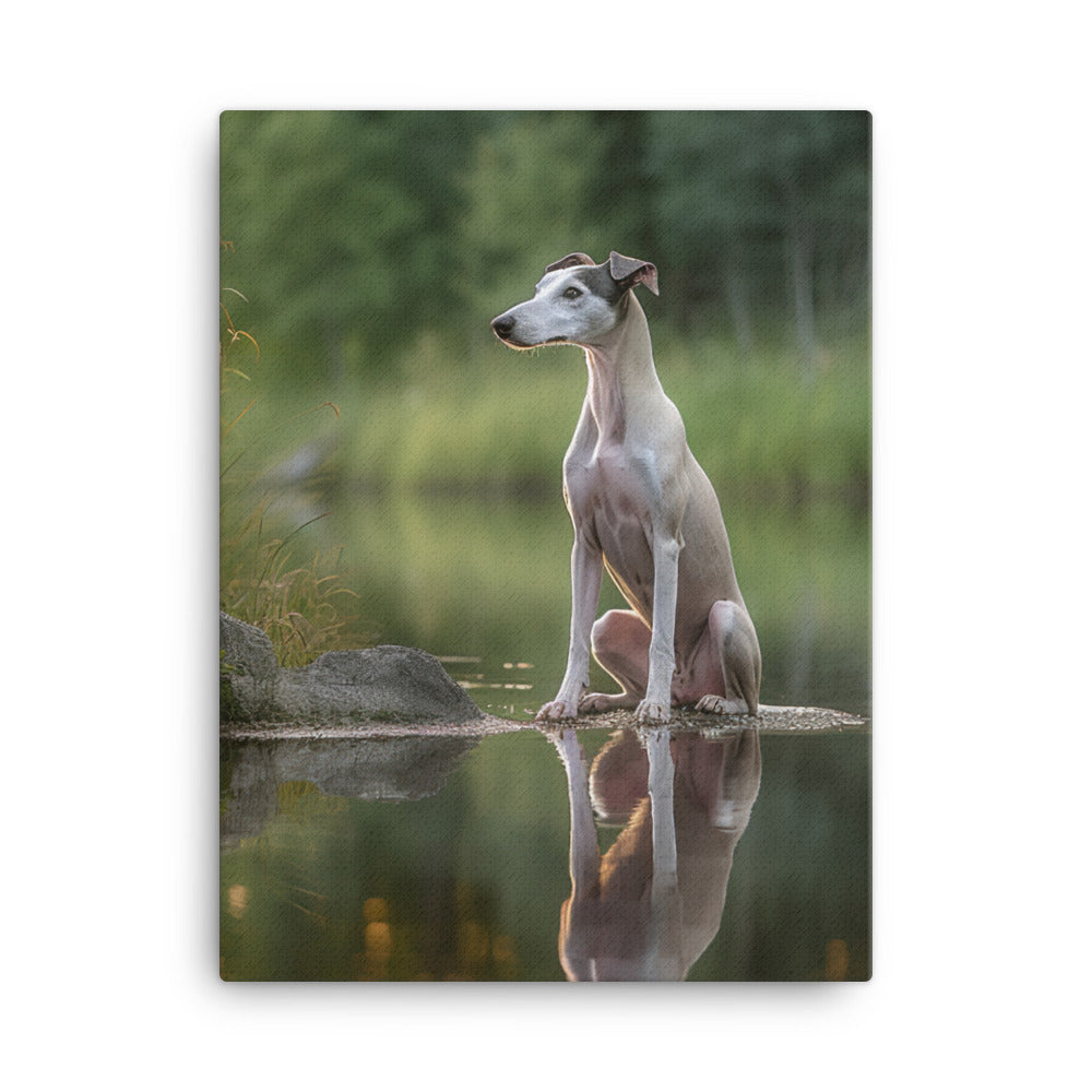 Whippet Canvas - PosterfyAI.com