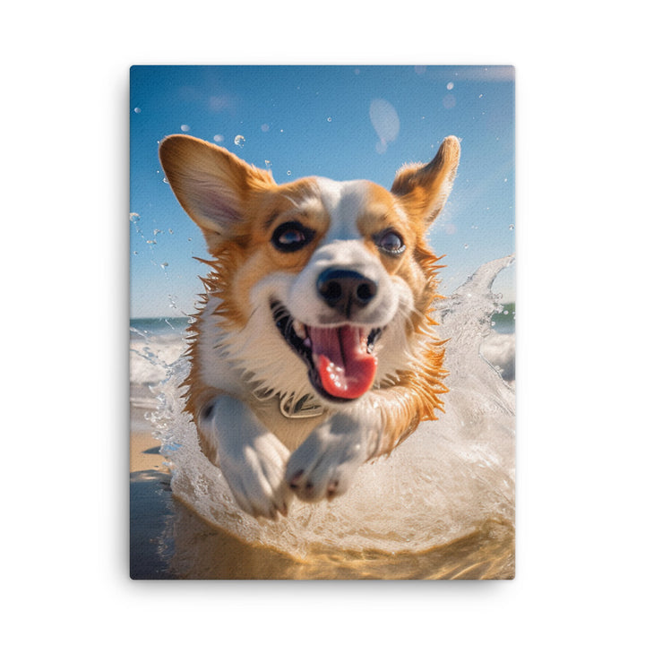 Welsh Corgi Canvas - PosterfyAI.com