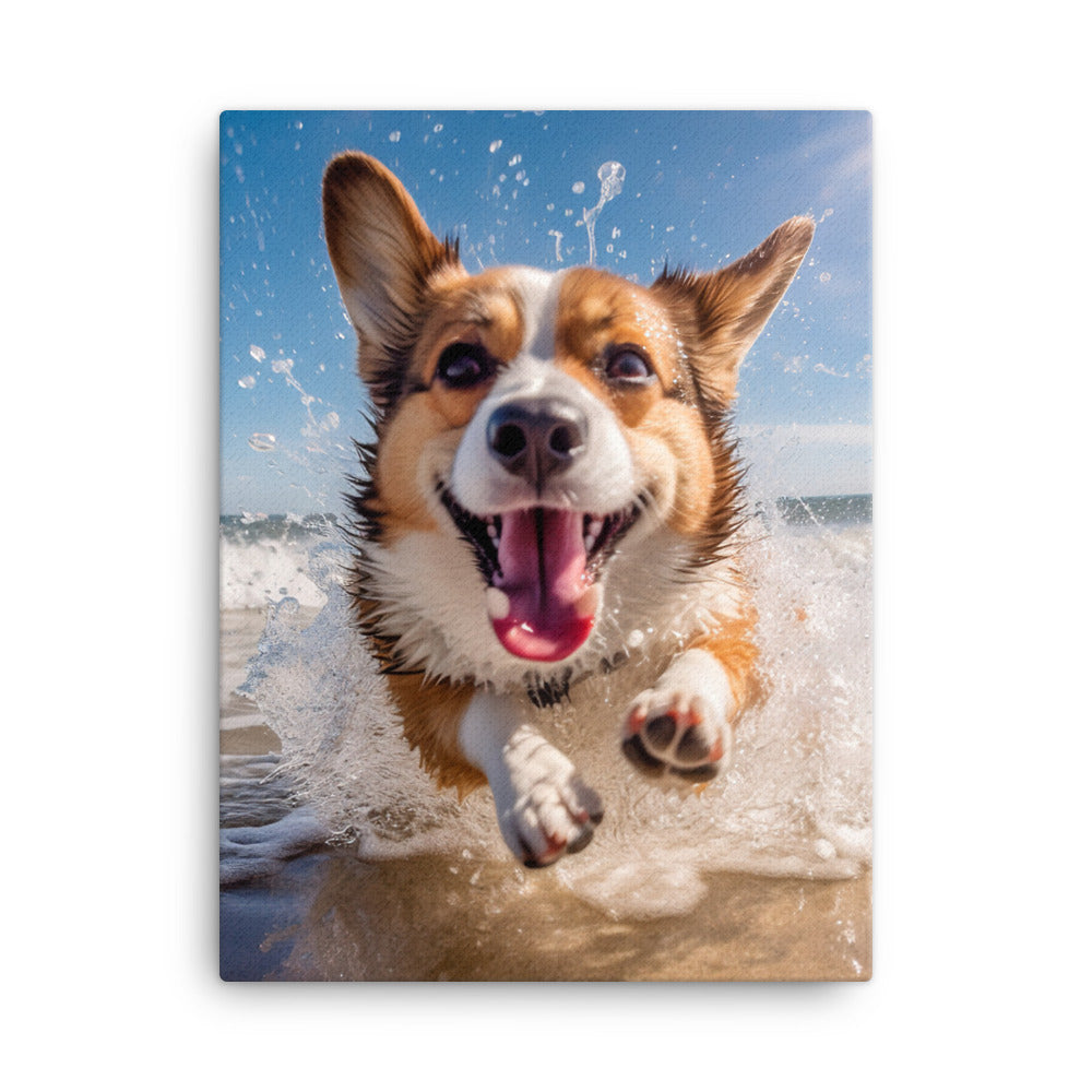 Welsh Corgi Canvas - PosterfyAI.com