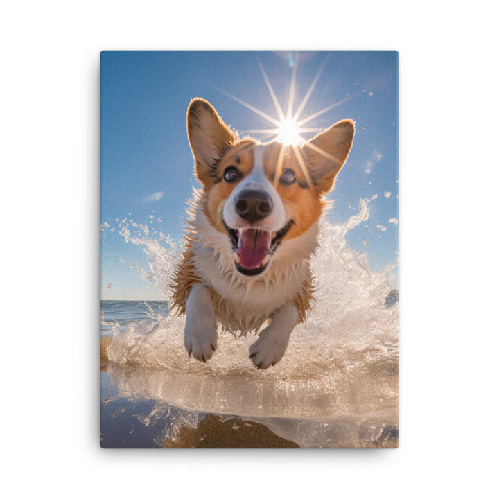 Welsh Corgi Canvas - PosterfyAI.com