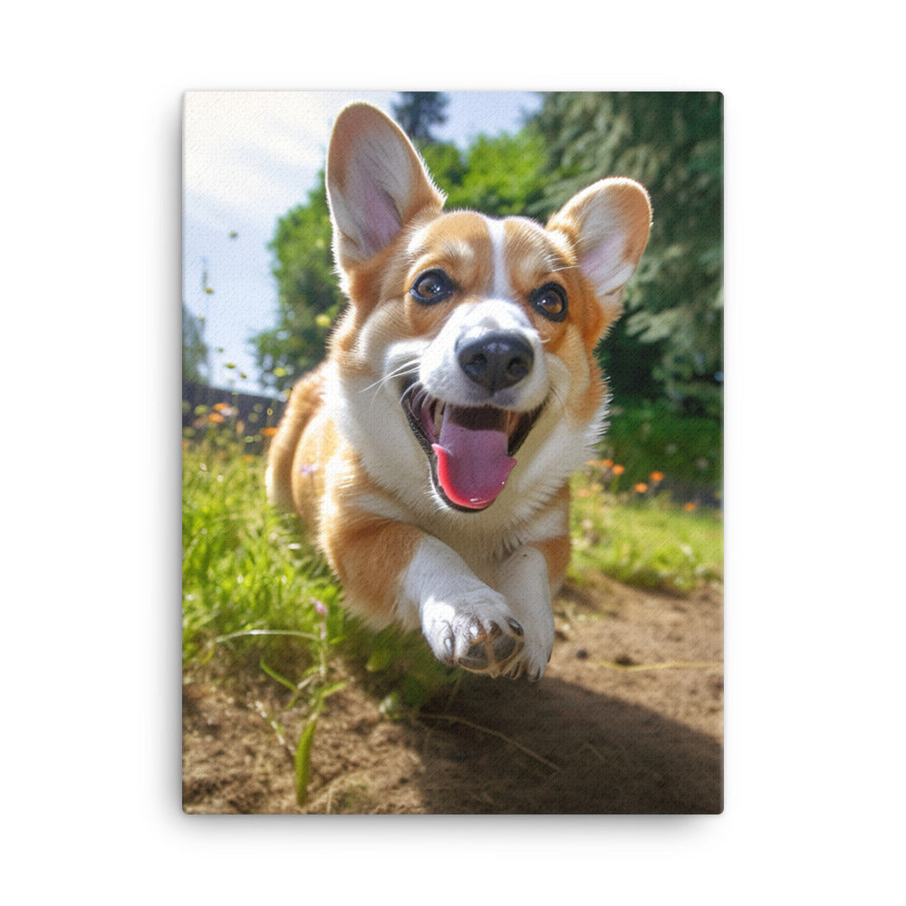 Welsh Corgi Canvas - PosterfyAI.com