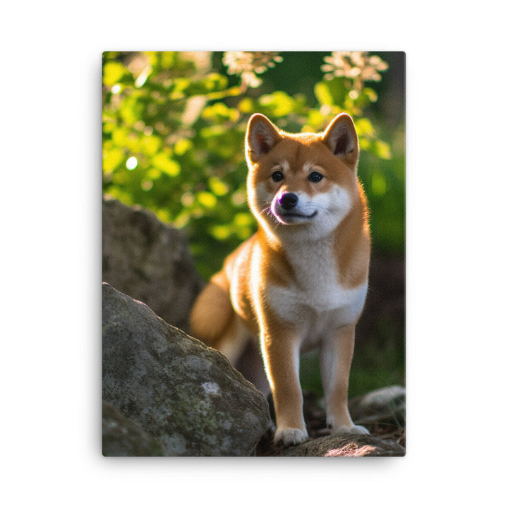 Shiba Inu Canvas - PosterfyAI.com