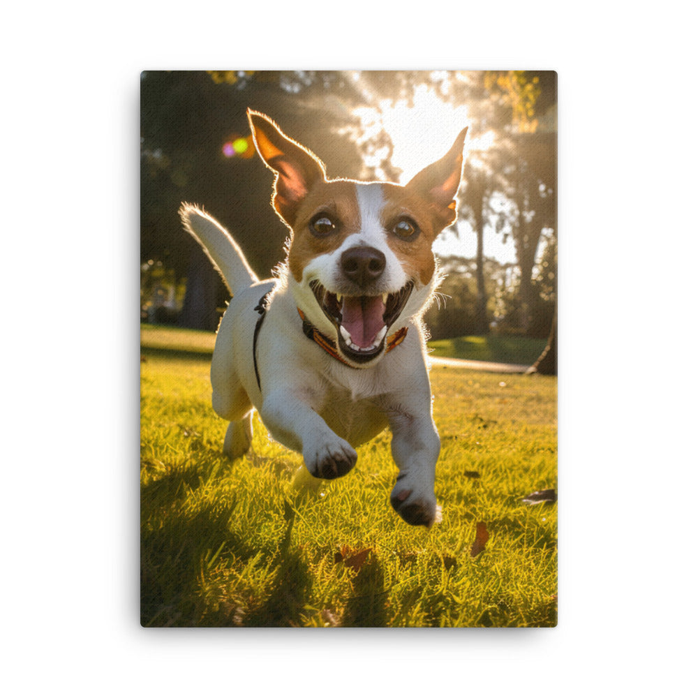 Jack Russell Terrier Canvas - PosterfyAI.com