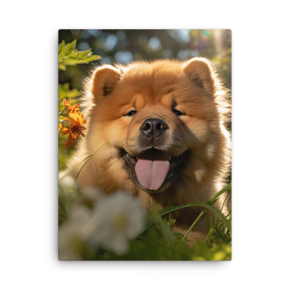 Chow Chow Canvas - PosterfyAI.com