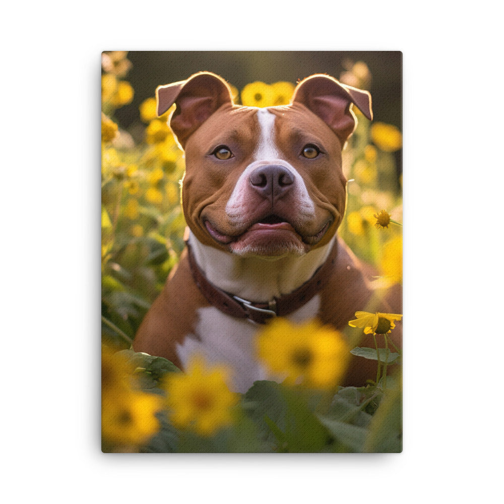 American Staffordshire Terrier Canvas - PosterfyAI.com