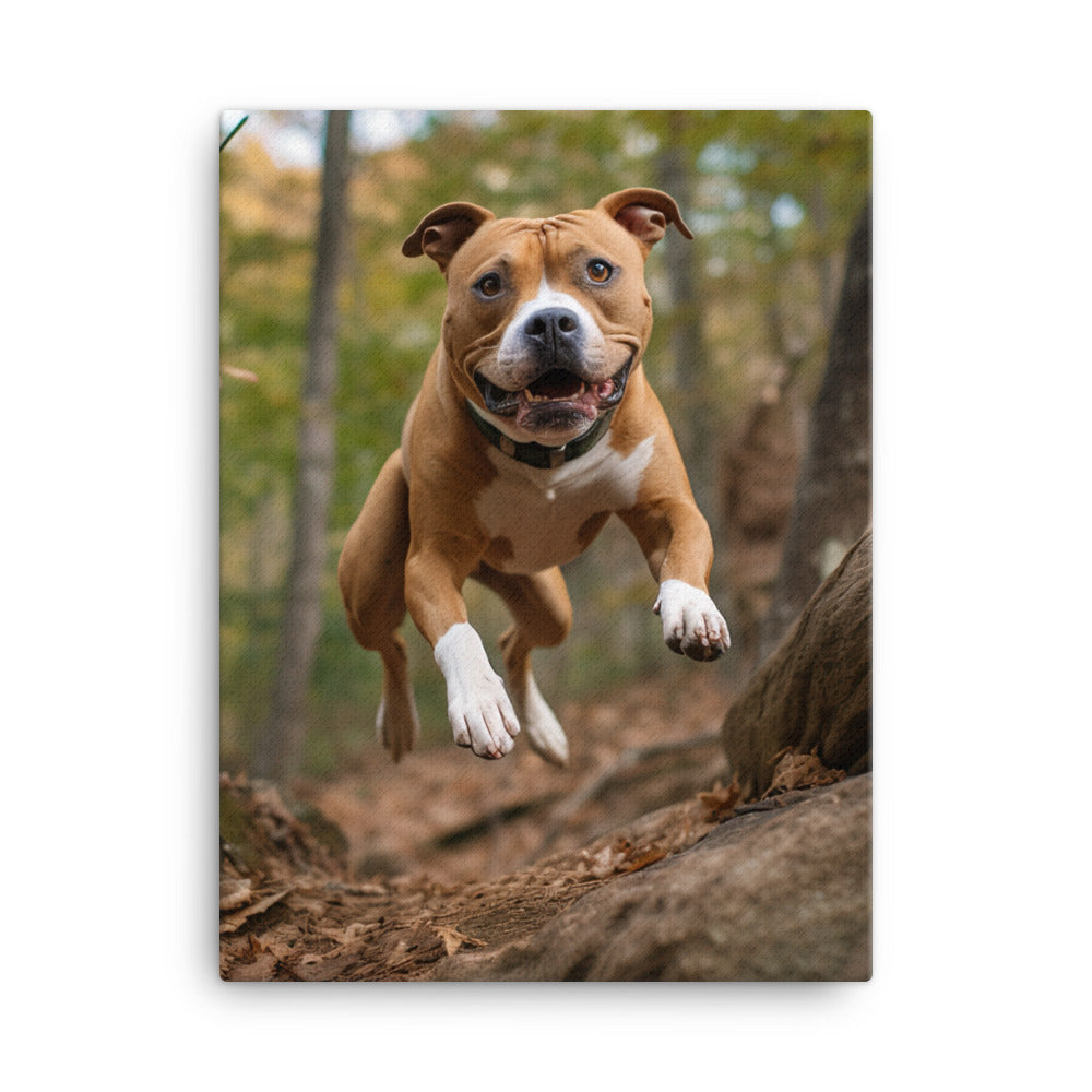 American Staffordshire Terrier Canvas - PosterfyAI.com