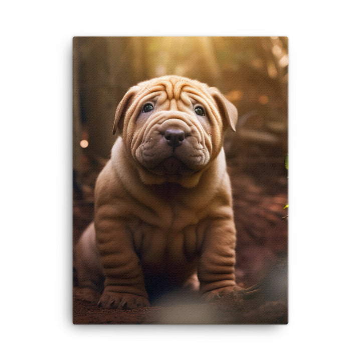 Shar Pei Canvas - PosterfyAI.com