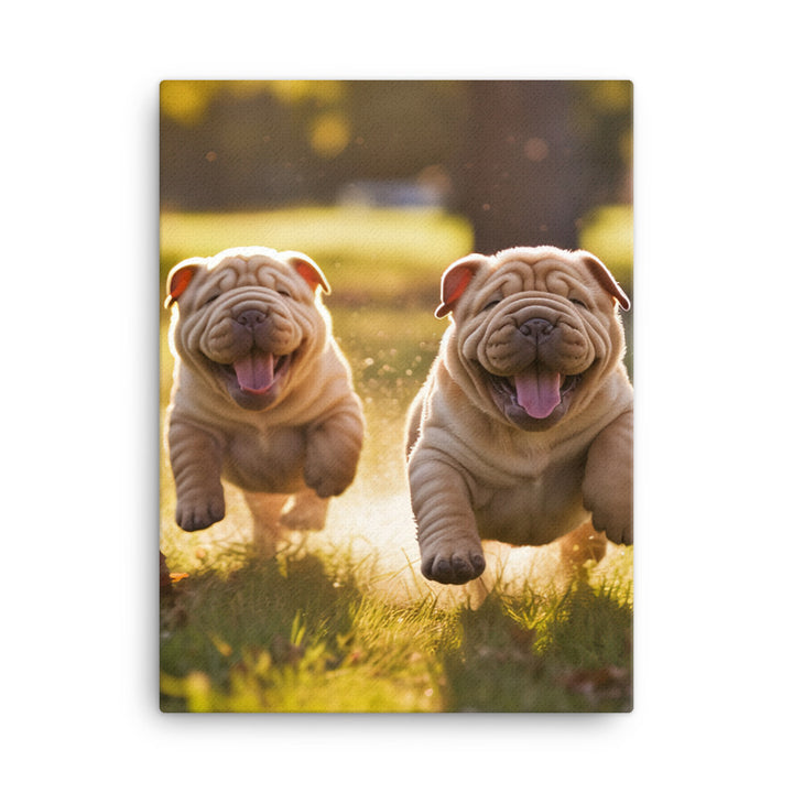 Shar Pei Canvas - PosterfyAI.com