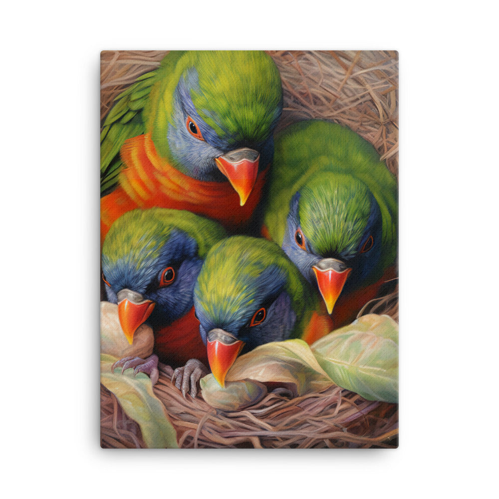 Lorikeet Canvas - PosterfyAI.com