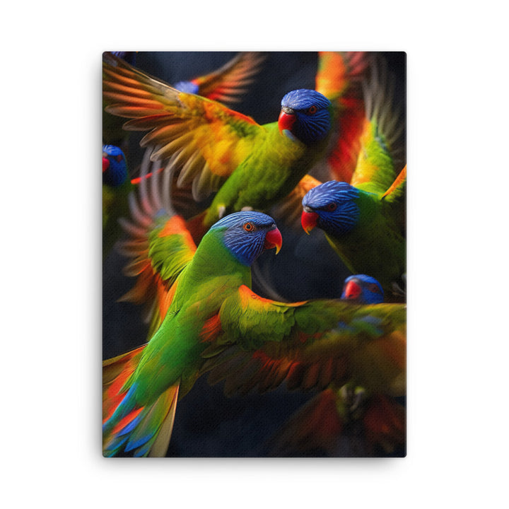 Lorikeet Canvas - PosterfyAI.com