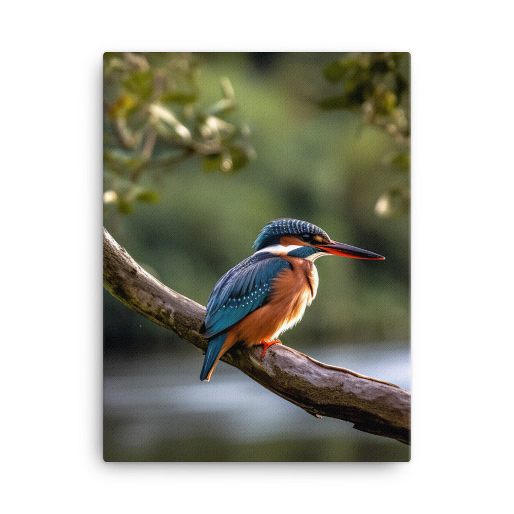 Kingfisher Canvas - PosterfyAI.com