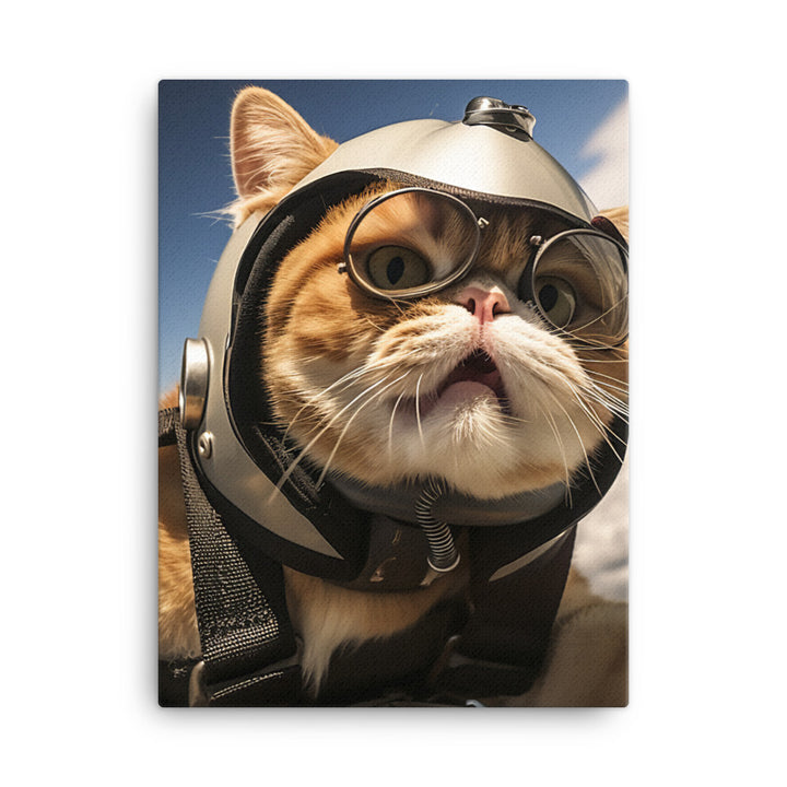 Exotic Shorthair Pilot Canvas - PosterfyAI.com