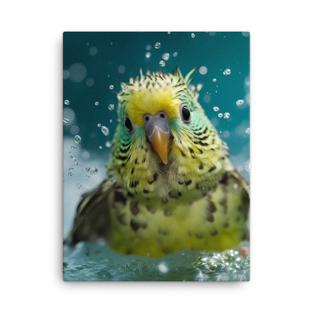 Budgerigar Canvas - PosterfyAI.com