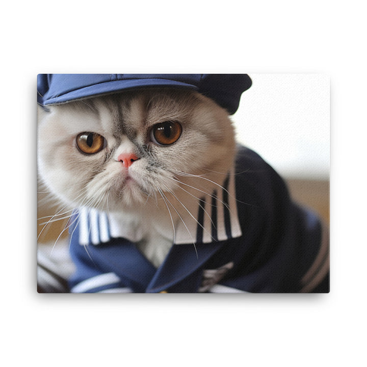 Exotic Shorthair Mail Carrier Canvas - PosterfyAI.com