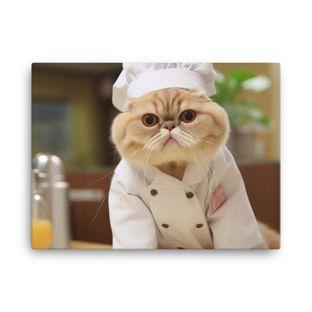 Exotic Shorthair Nurse Canvas - PosterfyAI.com