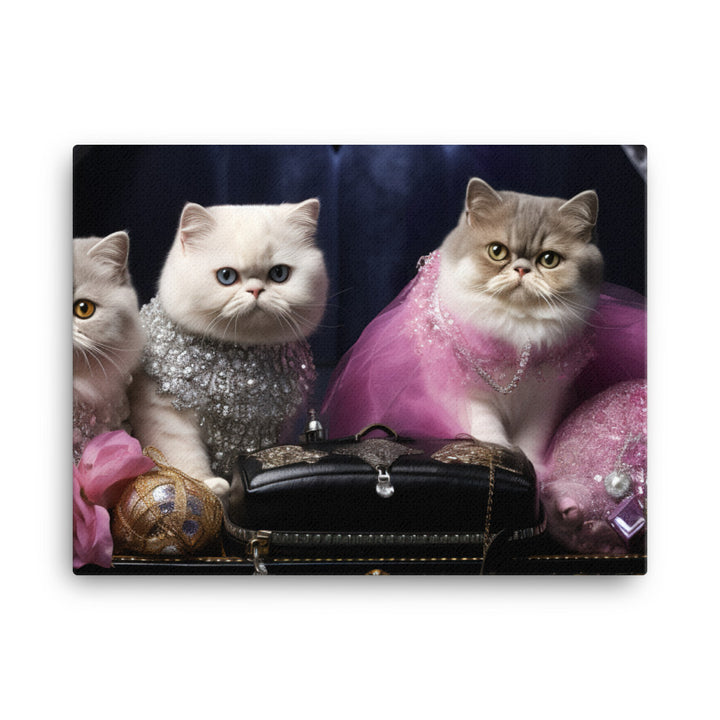 Exotic Shorthair Canvas - PosterfyAI.com