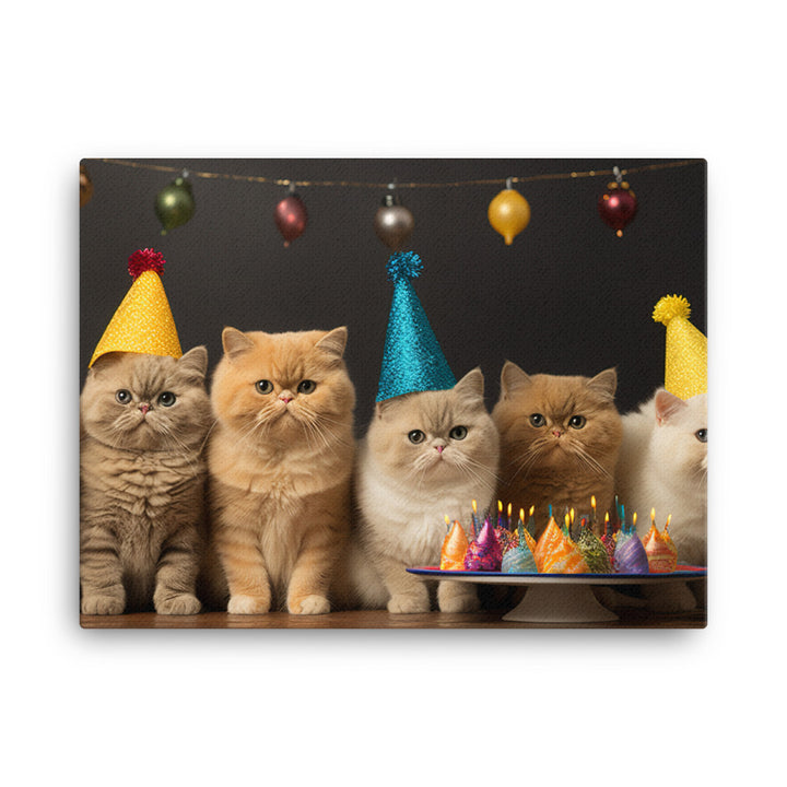 Exotic Shorthair Canvas - PosterfyAI.com