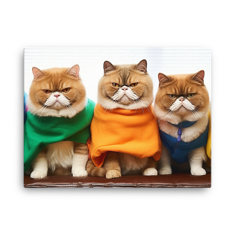 Exotic Shorthair Canvas - PosterfyAI.com