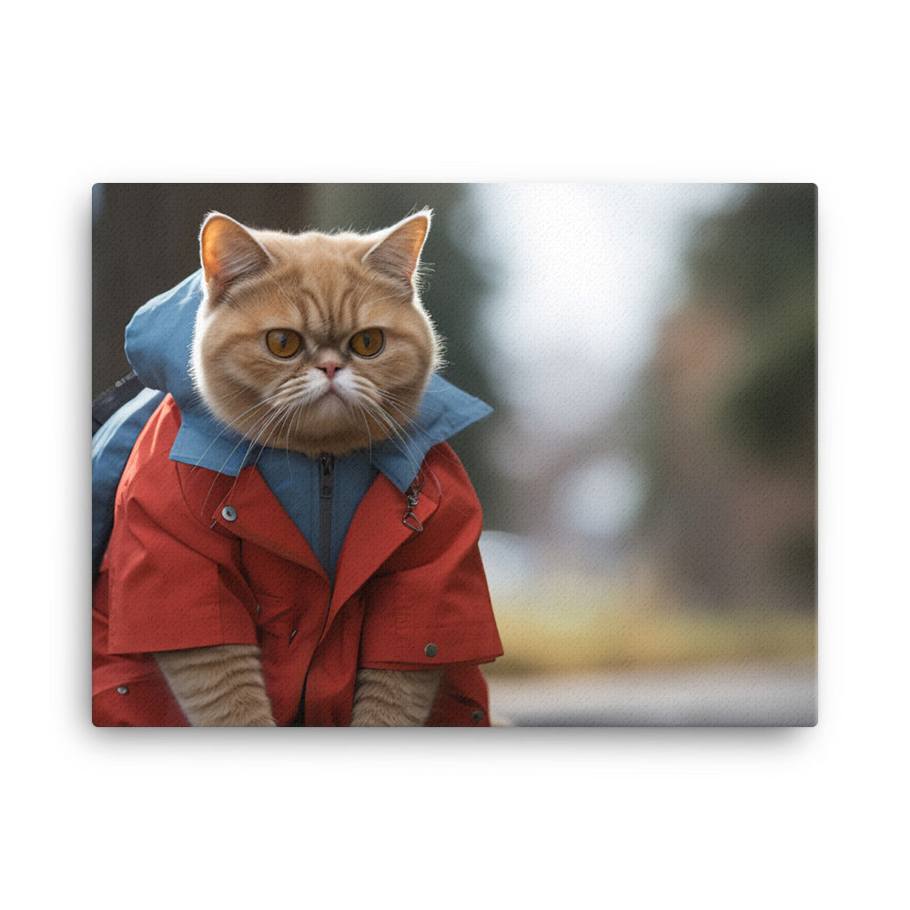 Exotic Shorthair Mail Carrier Canvas - PosterfyAI.com