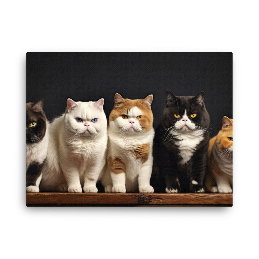 Exotic Shorthair Canvas - PosterfyAI.com