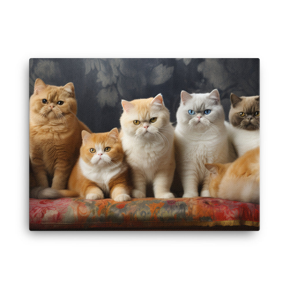 Exotic Shorthair Canvas - PosterfyAI.com