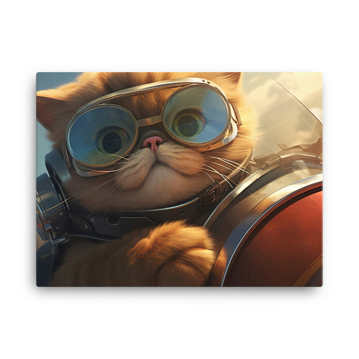 Exotic Shorthair Pilot Canvas - PosterfyAI.com