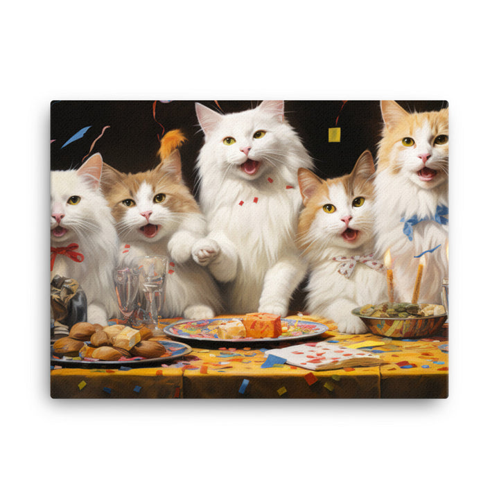 Turkish Van Canvas - PosterfyAI.com