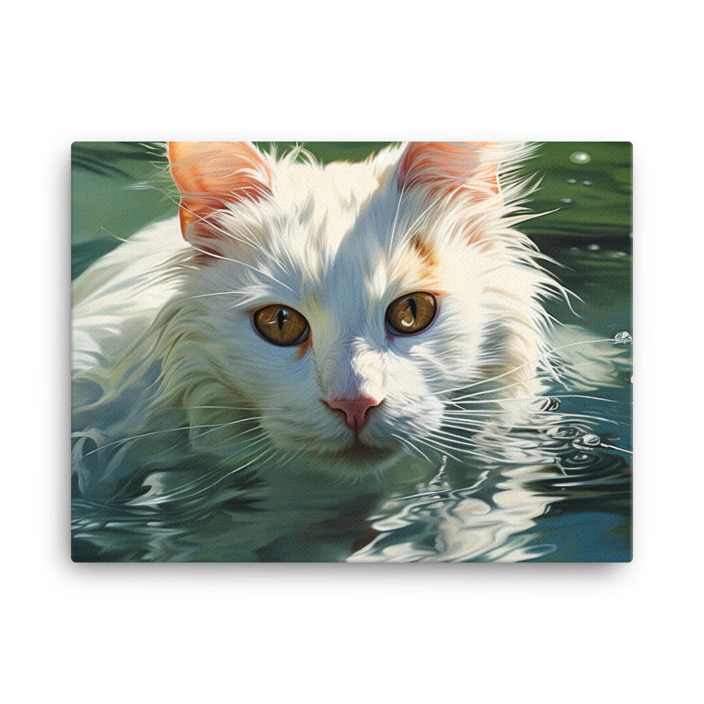 Turkish Van Canvas - PosterfyAI.com