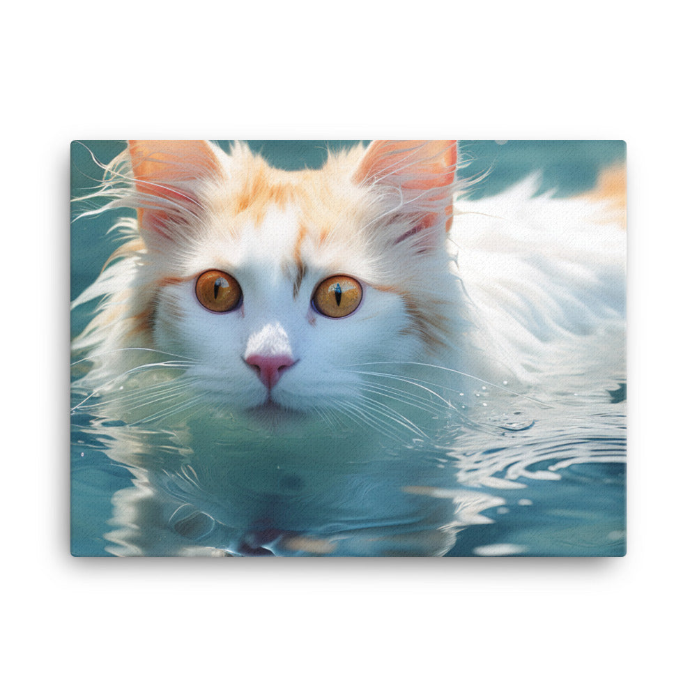 Turkish Van Canvas - PosterfyAI.com