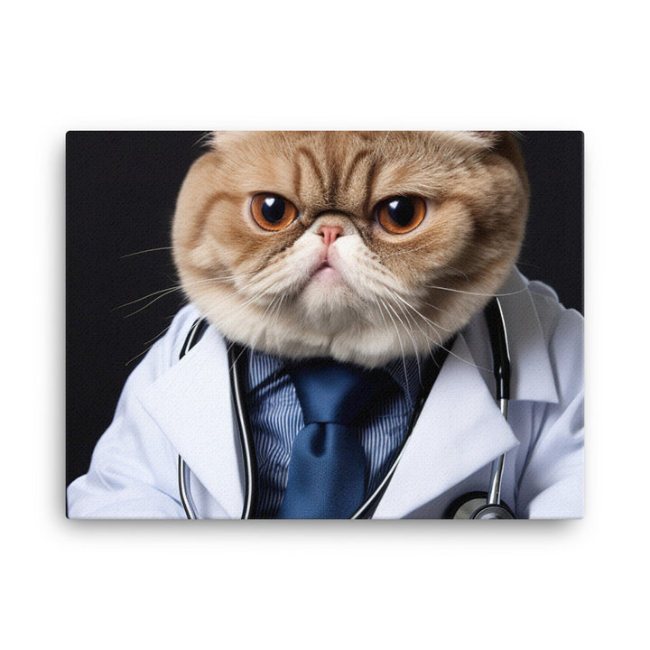 Exotic Shorthair Doctor Canvas - PosterfyAI.com