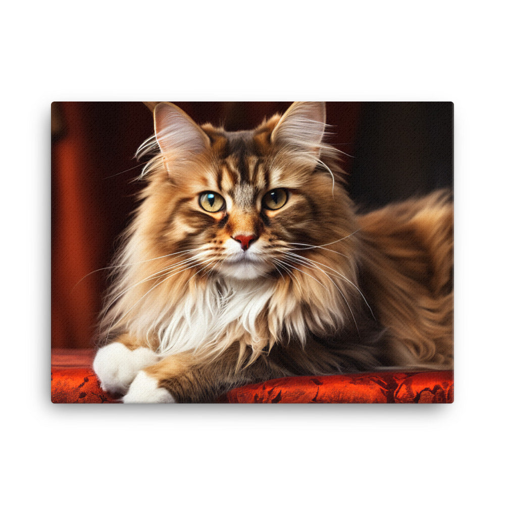 Maine Coon Canvas - PosterfyAI.com