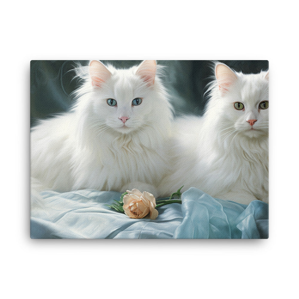 Turkish Angora Canvas - PosterfyAI.com